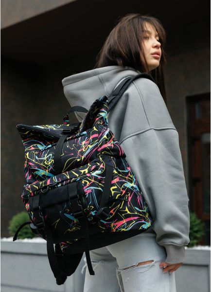 Рюкзак рол Sambag RollTop Double принт "ABSTRACT"