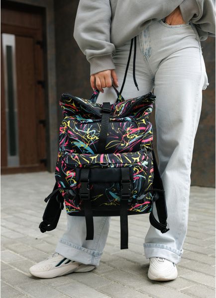 Рюкзак рол Sambag RollTop Double принт "ABSTRACT"