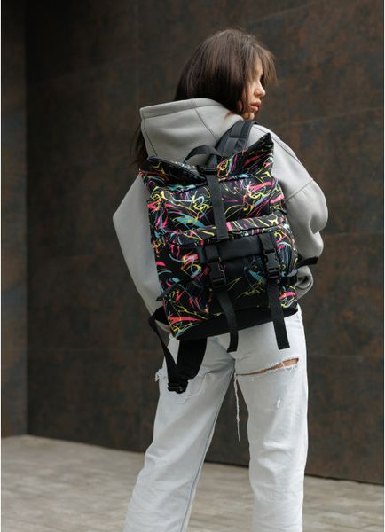 Рюкзак рол Sambag RollTop Double принт "ABSTRACT"