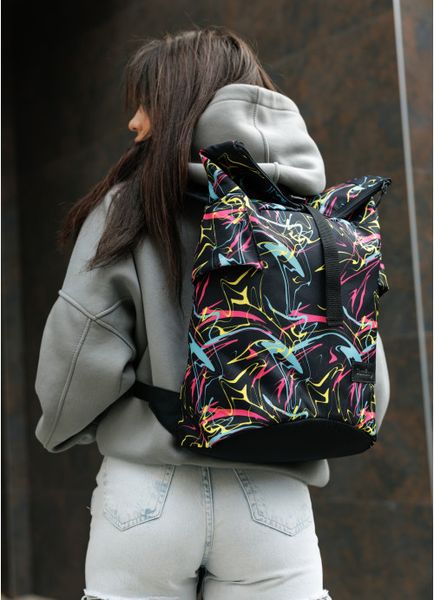 Рюкзак рол Sambag RollTop Double принт "ABSTRACT"