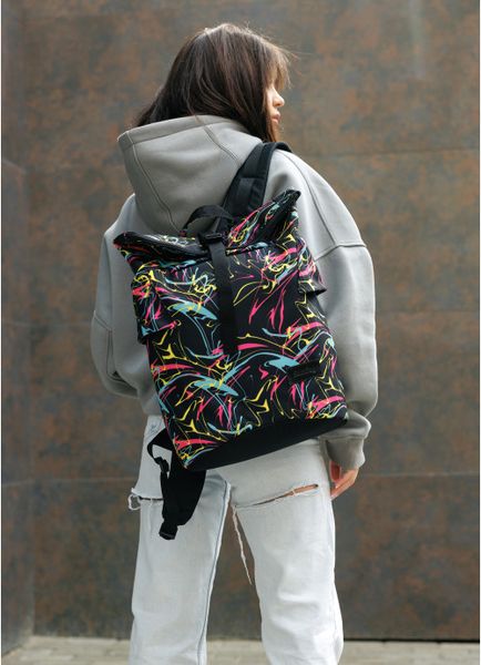 Рюкзак рол Sambag RollTop Double принт "ABSTRACT"