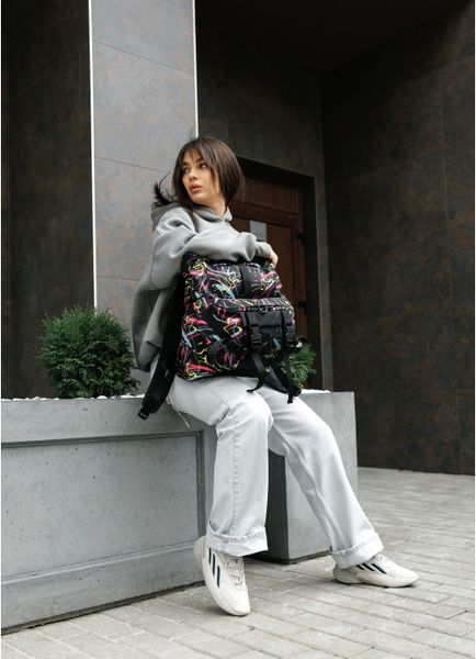 Рюкзак рол Sambag RollTop Double принт "ABSTRACT"