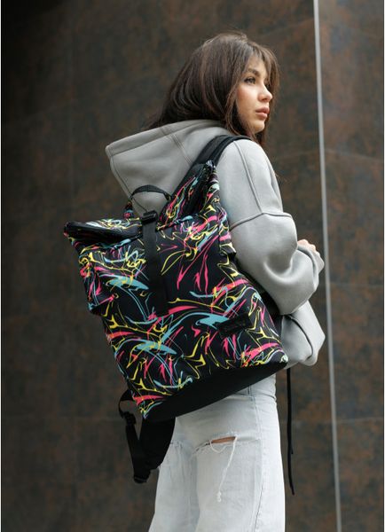 Рюкзак рол Sambag RollTop Double принт "ABSTRACT"